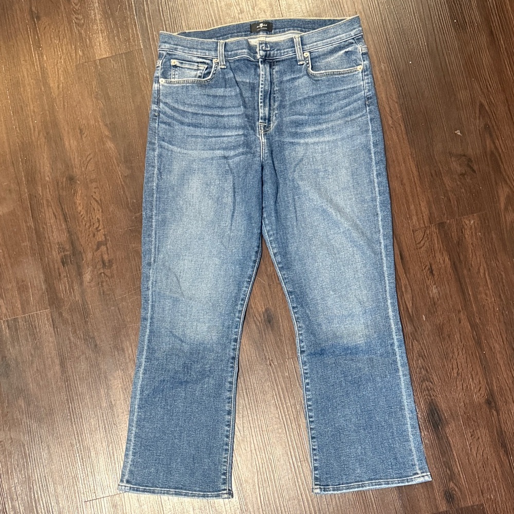7 For All Mankind Women's High Rise Jeans - Blue